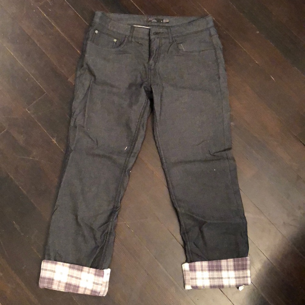 Flannel lined PrAna pants